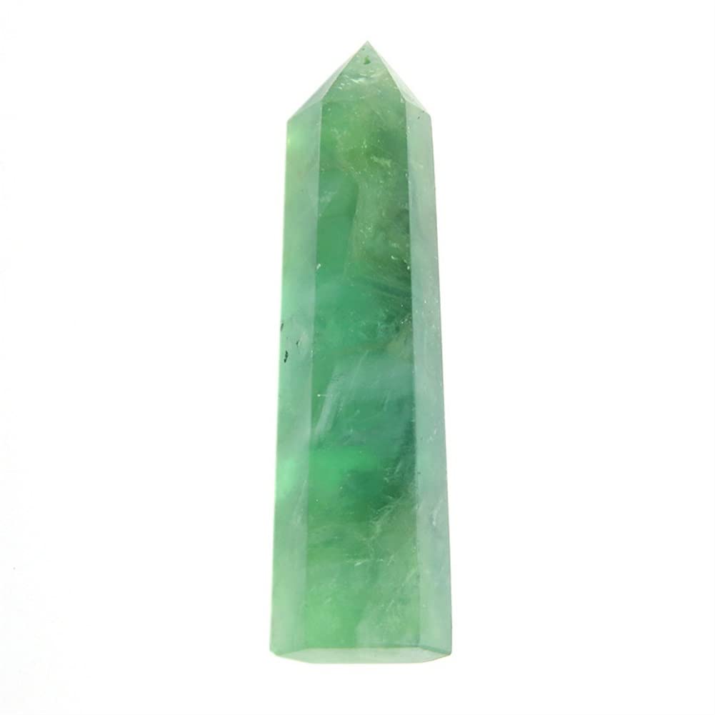 Fluorite verte cristal naturel décoration maison grand prisme