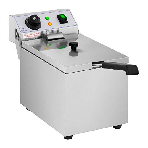 Royal Catering Fritteuse Elektro-Fritteuse RCEF 08EB (8 L, 3.200 W, Temperaturbereich: 50-200 °C, Kaltzone, mit Deckel) – Bild 3