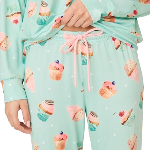 Image of PJ Salvage Women's [Amazon Exclusive] Cloud Jersey Jogger Pajama 2-piece Pj Set