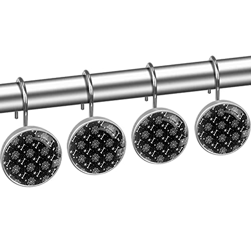 Crochets rideau de douche decoration originale originale en acier - 3