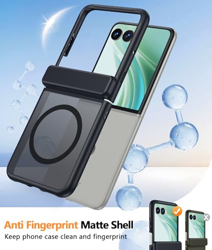 Image of FNTCASE for Motorola Razr Ultra 2026 Case: Moto Razr Ultra 2025 Case [Hinge Protection] Translucent Matte Cases [Compatible with Magsafe] [Screen Protector] Military Grade Shockproof Protective Cover