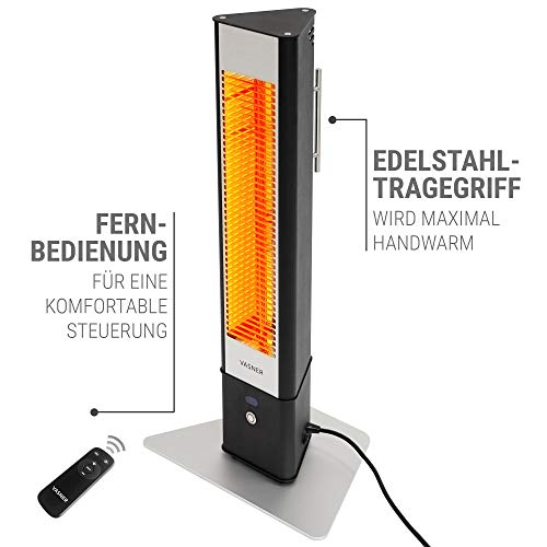 Vasner HeatTower Mini Stand-Heizstrahler 1500 Watt für Außenbereich