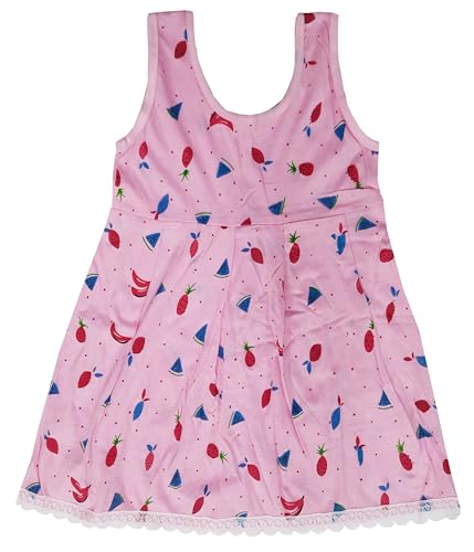 Image of Kid's Cotton Dress Slip Knee Length Casual Summer Frock for Girl's Combo (Pack of 3)