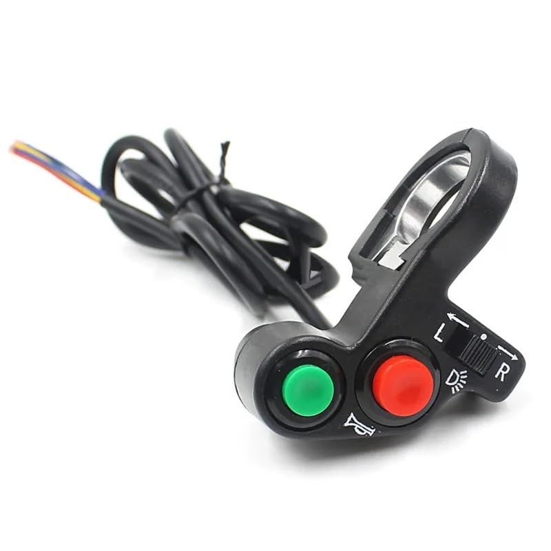 Interruptor de motocicleta para luces y bocina con conmutador resistente de intermitentes 6