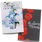 American Meadows Wildflower Seed Packet Sympathy Favors Bundle, 2 Packs of 20, Red Poppy and Forget-