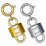 Das Paket enthält: Sie erhalten 2 Stücke mit Magnetschloss von Sterling Silber, misst etwa 16x5 mm, klein und leicht, werden Schmuck kein Gewicht verleihen und die Aufmerksamkeit der Menschen nicht auf Ihren Schmuck stiehlt.