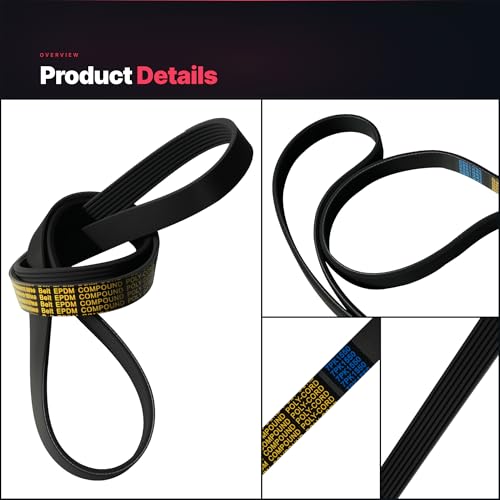 Image of K070610 Serpentine Drive Belt 7PK1550 for Toyota Avalon Camry