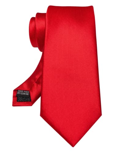 Image of JEMYGINS Solid Color Tie Mens Necktie for Business and Wedding