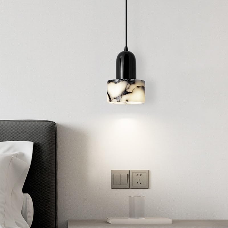 Suspension vintage industrielle LED en fer noir pour cuisine et salle à manger