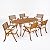 Christopher Knight Home Outdoor 6 Seater Acacia Wood Oval Dining Set with Cushions, Teak and Cream
