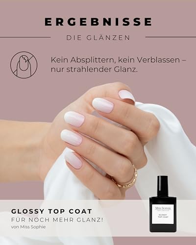 Original Miss Sophie Nagelfolien I 24 ultra-dünne Nagellack-Streifen mit Farbverlauf Nude Babyboomer I Für Finger- & Fußnägel I Hält auf Natur- sowie lackierten, Acryl-, Gel- & Shellac-Nägeln
