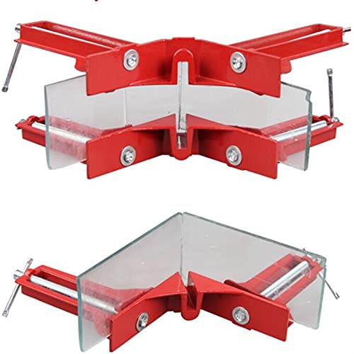 Craft Wood Clamps 90 Degree Right Angle Clamps Toggle Clamp for Woodworking Picture Frame Glass Fixture Carpenter Hand Tool Clamps for Woodworking