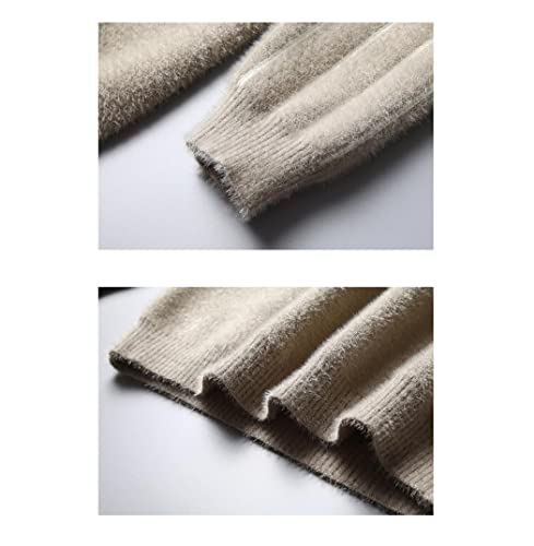 Pull japonais en tricot pour homme vêtement d'automne décontracté de couleur kaki - 7