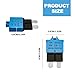 6-Piece ATO/ATC E39 Manual Low-Profile Resettable Blade Fuse Kit, Manual Reset Circuit Breaker (5A to 30A) for 12V-32V DC Automotive, Marine, RV & Solar Systems