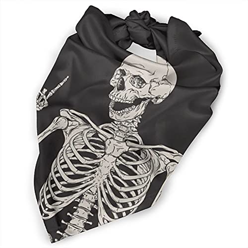 Skull Human Skeleton Dog Bandana,Dog Bandanas Triangle Bibs Scarf Accessories For Small Medium Large Dogs Cats Pets Animals… #TOP1