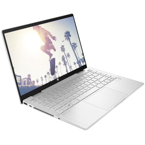 Image of HP 2022 Newest Pavilion x360 2-in-1 Laptop, 12th Gen Intel 10-Core i5-1235U up to 4.4GHz, 14 inch FHD Touchscreen, 8GB DDR4 RAM 1TB PCIe SSD, Backlit KB, Fingerprint, Windows 11, broag 64GB Flash Stylus