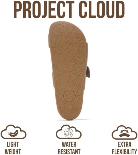 Project Cloud 100% Genuine Leather Womens Sandals – Plush Insole Sandals for Women 2026 – Lightweight & Non Slip Slides & Women Footwear with Buckle (Balanced) - Image 4