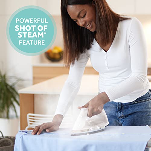 image for Sunbeam Classic Steam Iron, 1200 Watt, Mid-size Anti-Drip Nonstick Sol