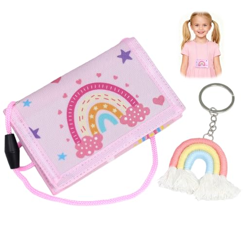 Wefaly Brustbeutel Kinder, Regenbogen Portmonee Kinder mit...