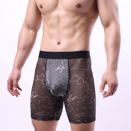 Evankin Mens Valentines Boxer Briefs, Funny Novelty Underwear, Long Leg Breathable Trunks Lingerie Underpants Shorts3