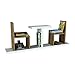 Alphamoebeb0257 - Libreria sospesa da parete, in legno, 110 x 43 x 22 cm, colore: Bianco noce, colore: Bianco