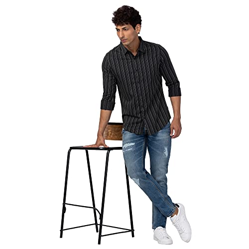 Image of Spykar Men's Slim Fit Low Rise Casual Jeans