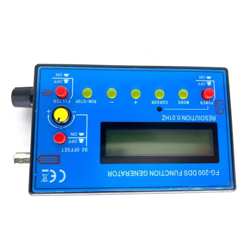 Image of FG-200 DDS Function Signal Generator 0.01Hz -500Khz Frequency Counter Signal Source Module Sine+Square+Sawtooth Waveform