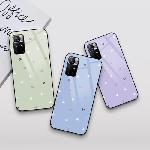 Image of COLORflow Back Cover Compatible with Redmi Note 11 5G / 11S 5G | Family of Hearts Color Customized | Shockproof TPU Bumper with Camera Protection Back Cover Compatible with Redmi Note 11 5G / 11S 5G
