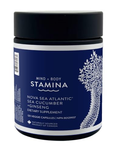 Nova Sea Atlantic Sea Cucumber + Ginseng Stamina 60 Capsules
