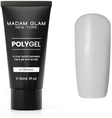 Madam Glam Polygel Professional Formula - Ice Blossom Clear - 1fl oz / 30ml