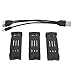 3PCS 3.7V 1800mAh Replacement Drone Lithium Battery for E58 E68 JY109 998PRO Quadcopter, High Capacity Remote Control UAV Battery Aircraft Battery Aircraft Accessories
