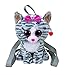 Mini mochila peluche gato tigre tigre tigre tigre tigre tigre gris blanco