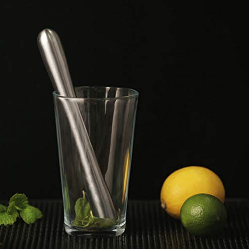 Hemoton Repouso de cozinha para coquetéis de aço inoxidável, triturador de frutas, ferramenta profis