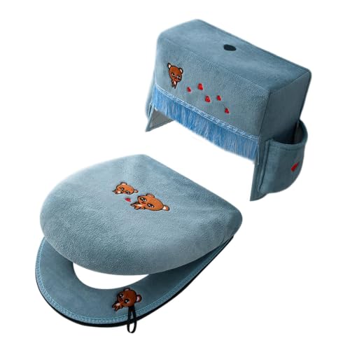 Tapa de inodoro universal de 3 piezas suave para el baño de casa 2