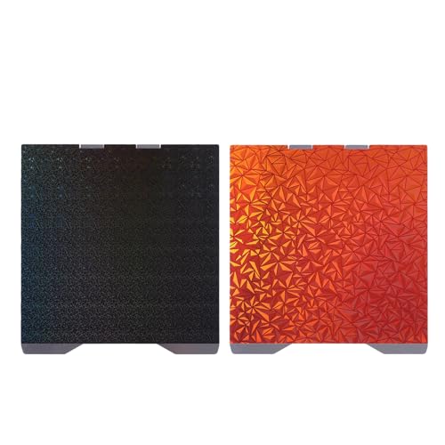 Fafeicy Double Sided PEO PEY Sheet, Smooth Build Plate for K2, 270x293mm, Chameleon Color, Starry Surface Design for 3D 