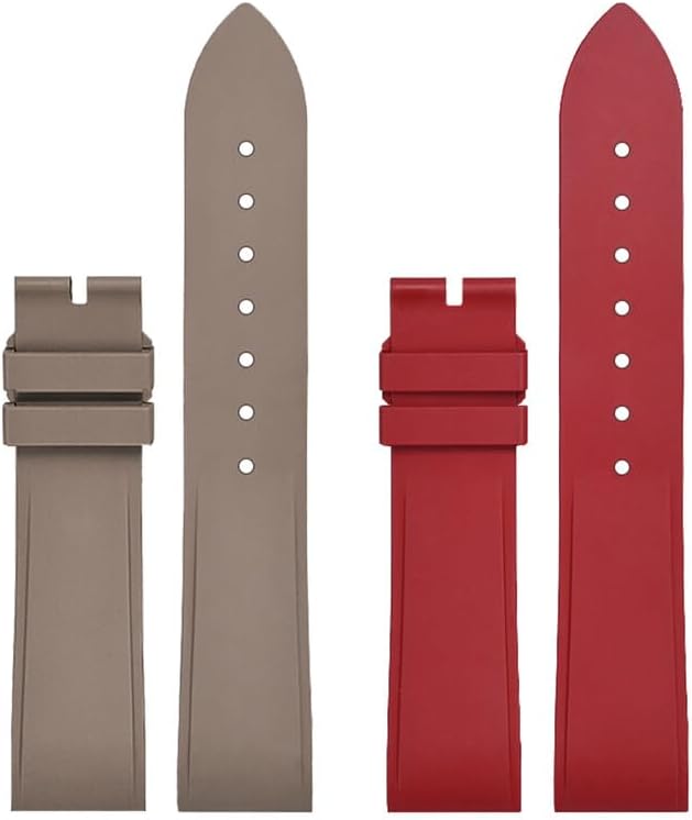 Quick Release Fluorine Rubber Watch Band For Cartier Santos Dumont Viton Men Women's Fkm Watch Strap 15.5mm 17.5mm Accessories