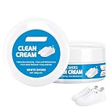 Toimveok 2Pcs Limpiador Zapatillas Blancas,160g*2 Clean Cream White Shoes,White Shoes Clean Cream,Elimina las manchas de zapatos y zapatillas blancas