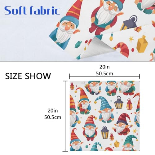 Servilletas de tela multicolor set x6 20x20 pulgadas miniatura 6