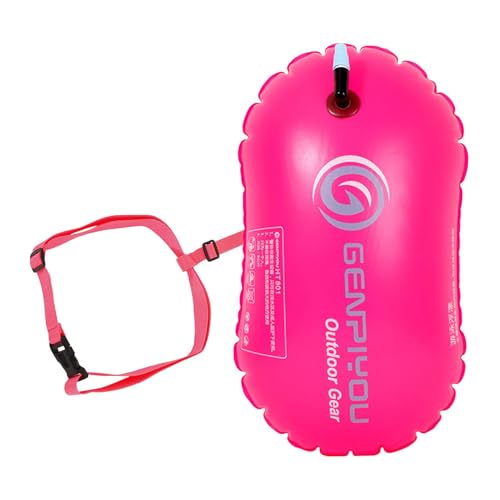 Missmisq Boye De Natación, Saco Impermeable para Nadadores De Agua Abierta, Boye De Natación Impermeable con Cinturón Ajustable, Flotador Bolsa Seca Bolsa De Flotación De Natación Inflable