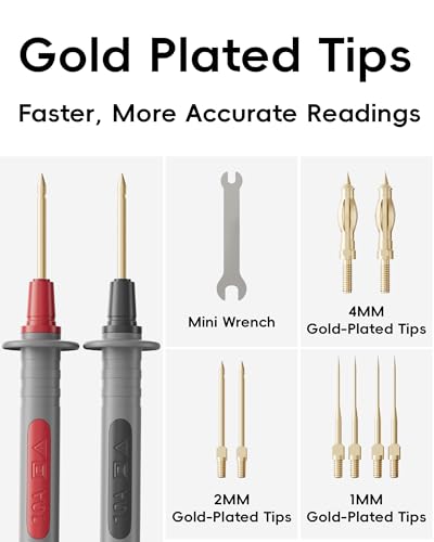 25-Piece Silicone Multimeter Test Lead & Back Probe Kit - Premium Modular Volt Meter Probes with Alligator Clips, 40 in Leads for Automotive Multi Meter Digital & Ohm Meter - Thumbnail 3