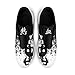 Onegam Spikeless Golf Shoes for Men Women, Artistic Design Breathable Waterproof Fashion Sports Golf Sneakers with Heel Vent Black/White Black