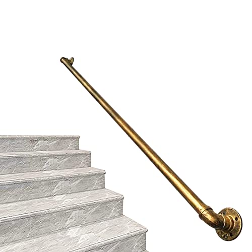 Rampe de protection en fer forgé bronze pour un escalier noble et sécurisé