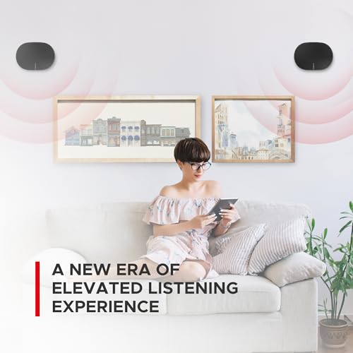 Image of Sound Bass ERA300 Wall Mount Bracket, Low Profile, Black, Single (1pc) | Compatible with Sonos ERA 300 Speaker, Complete with All Fixing Hardware