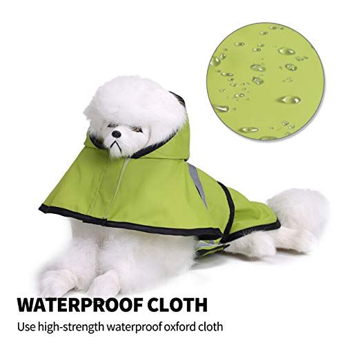 PETCUTE Impermeabile per Cani con Cappuccio