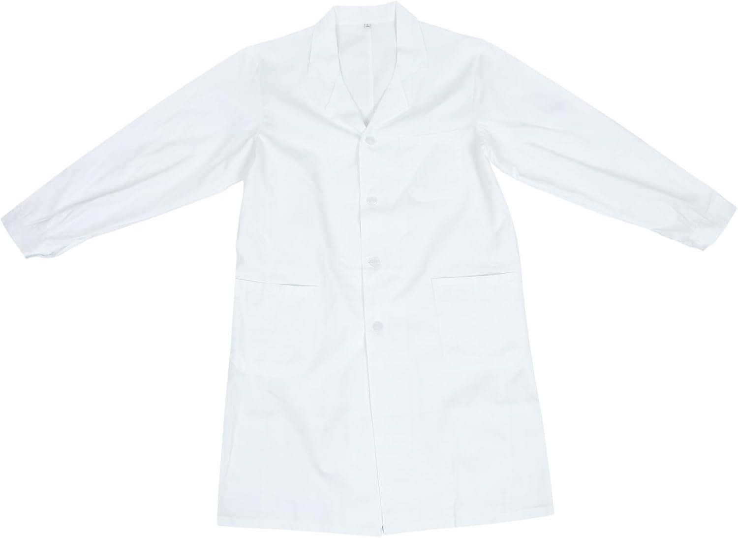 Ciieeo Breathable Long Sleeve Coat for Professionals White Lab Coat with Pocket Design Comfortable Material for Doctors and Nurses for Laboratory Use Unisex