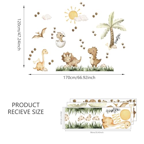 Vinilos decorativos dinosaurios grandes para pared miniatura 3