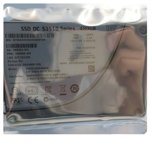 SSDSC2BB480G6 480GB SSD SATA 2.5" för DC S3510
