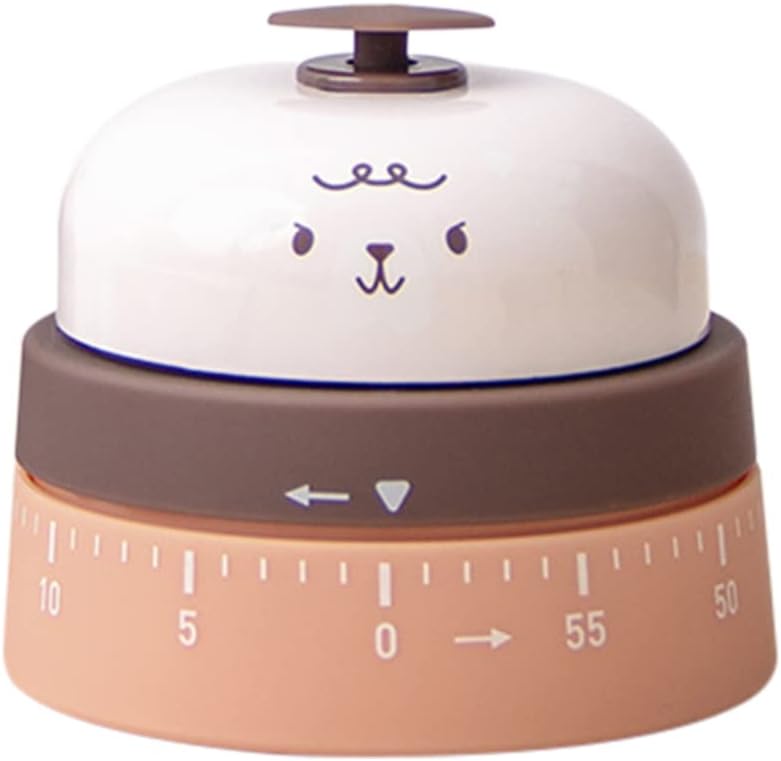 Frcolor キッチンタイマー60 1分の風のダイヤルの回転カウントダウン卵タイマーリマインダー