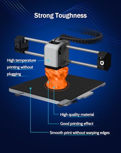 Image of DURAMIC 3D PETG Filament 1.75mm Orange, 3D Printing Filament 1kg Spool(2.2lbs), Orange Filament 1.75mm Dimensional Accuracy + /- 0.05 mm Non-Tangling Non-Clogging Non-Stringing (Pantone 165C)