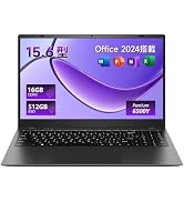 Amazon.co.jp: ノートパソコン Office 2024搭載 15.6 インチ ノートpc